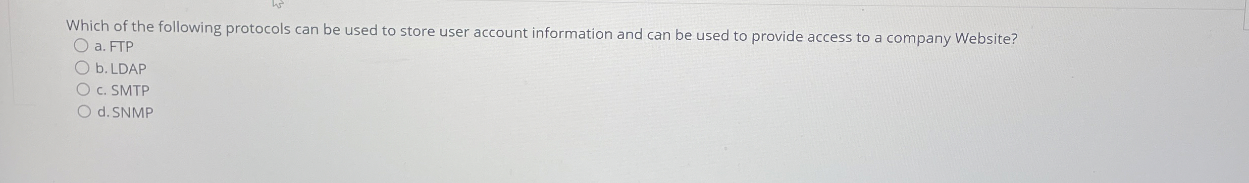 Which of the following protocols can be used to