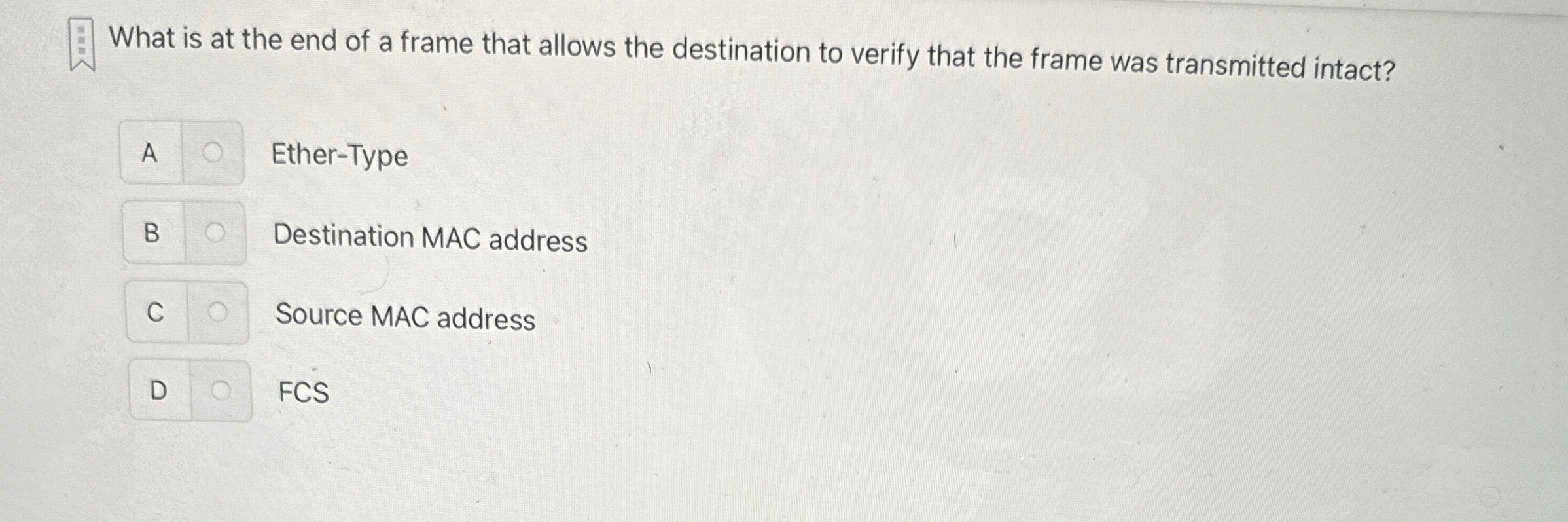 What is at the end of a frame that allows the