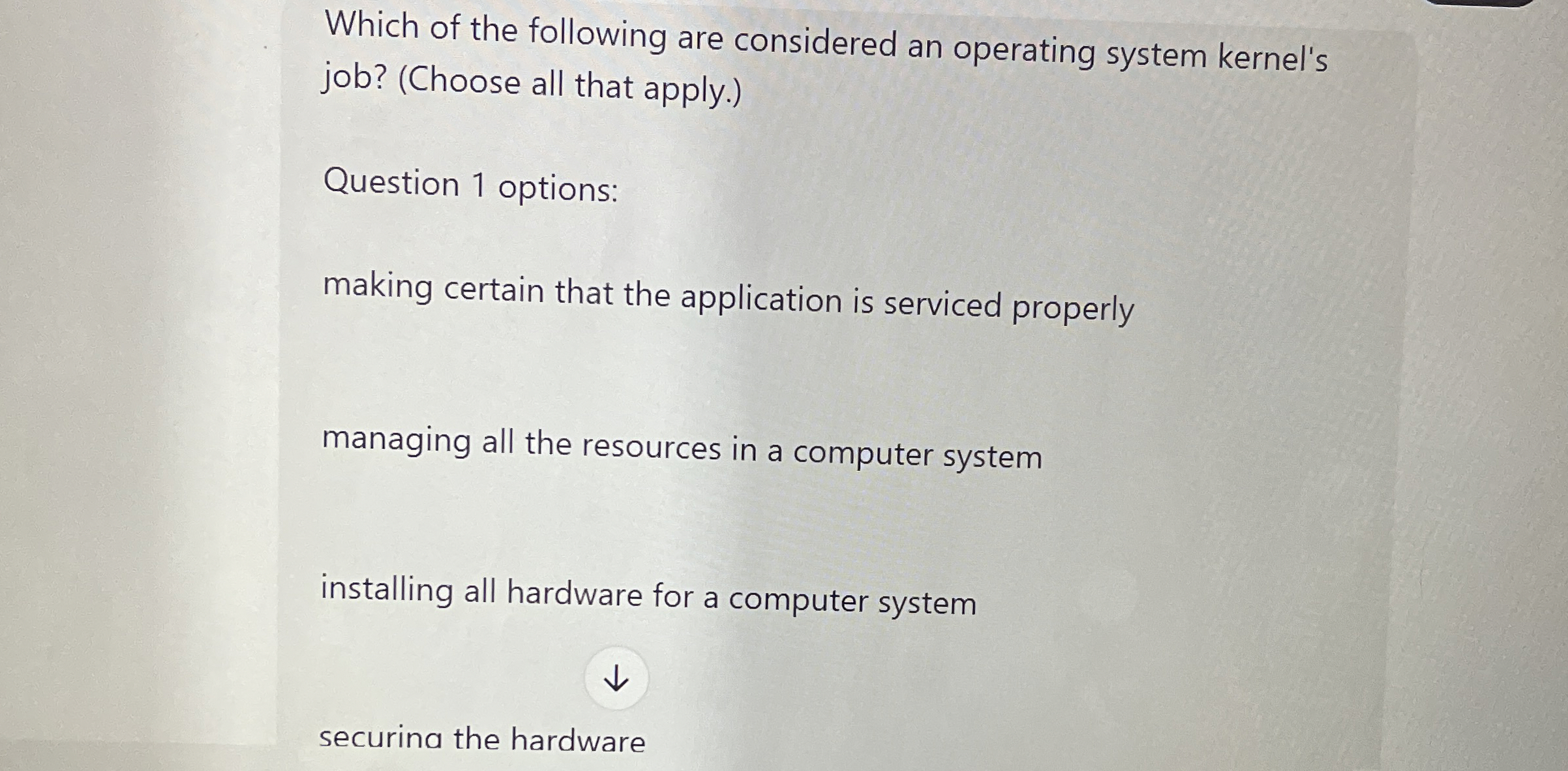 Which of the following are considered an