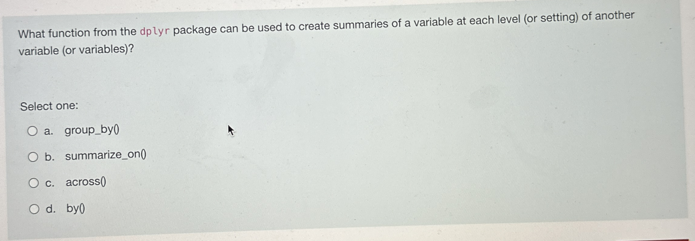 What function from the dplyr package can be used