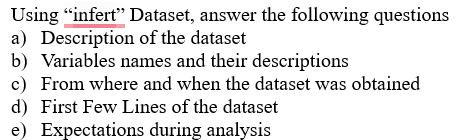 Using "infert" Dataset, answer the following