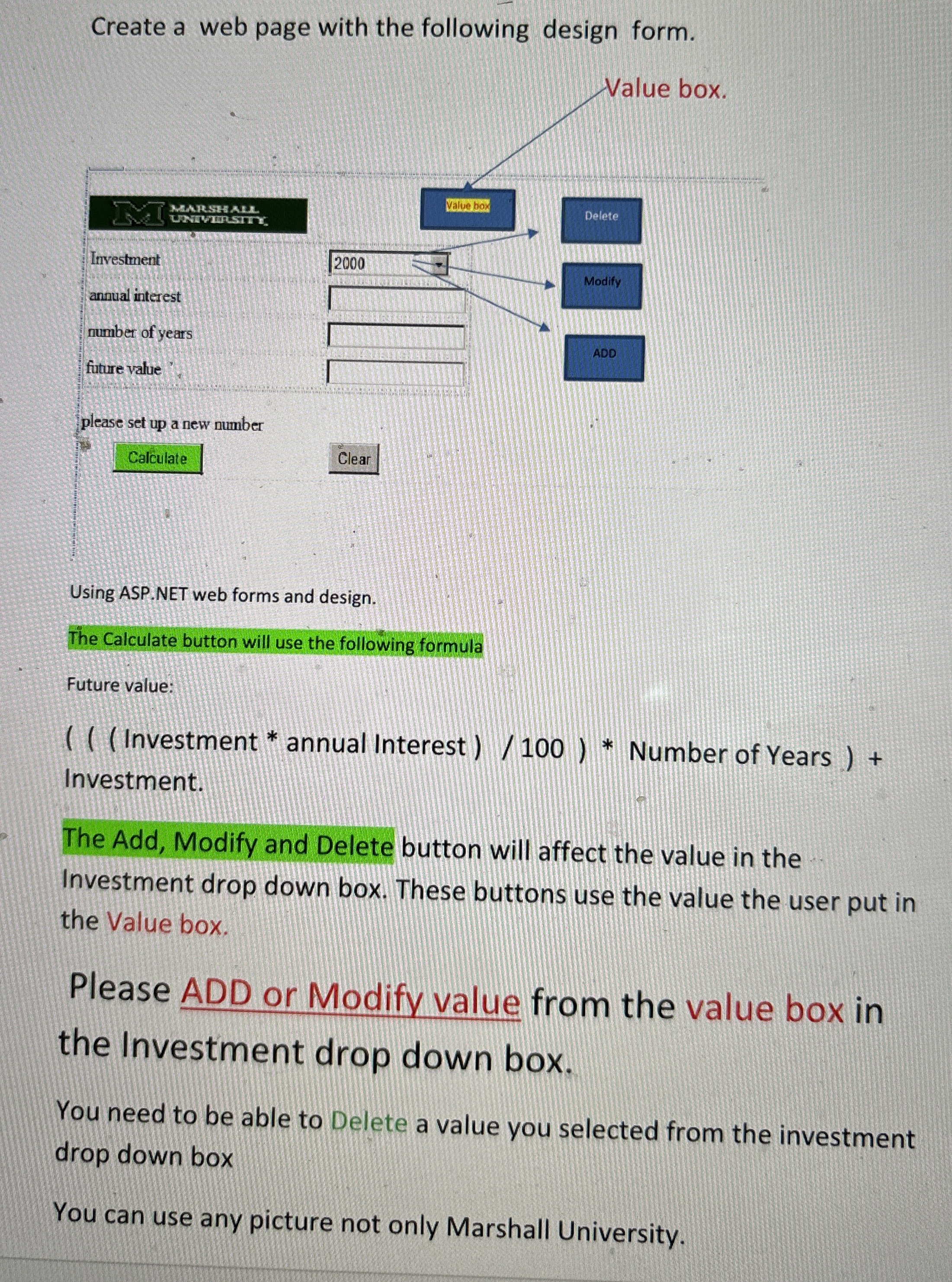 How to Create this webpage