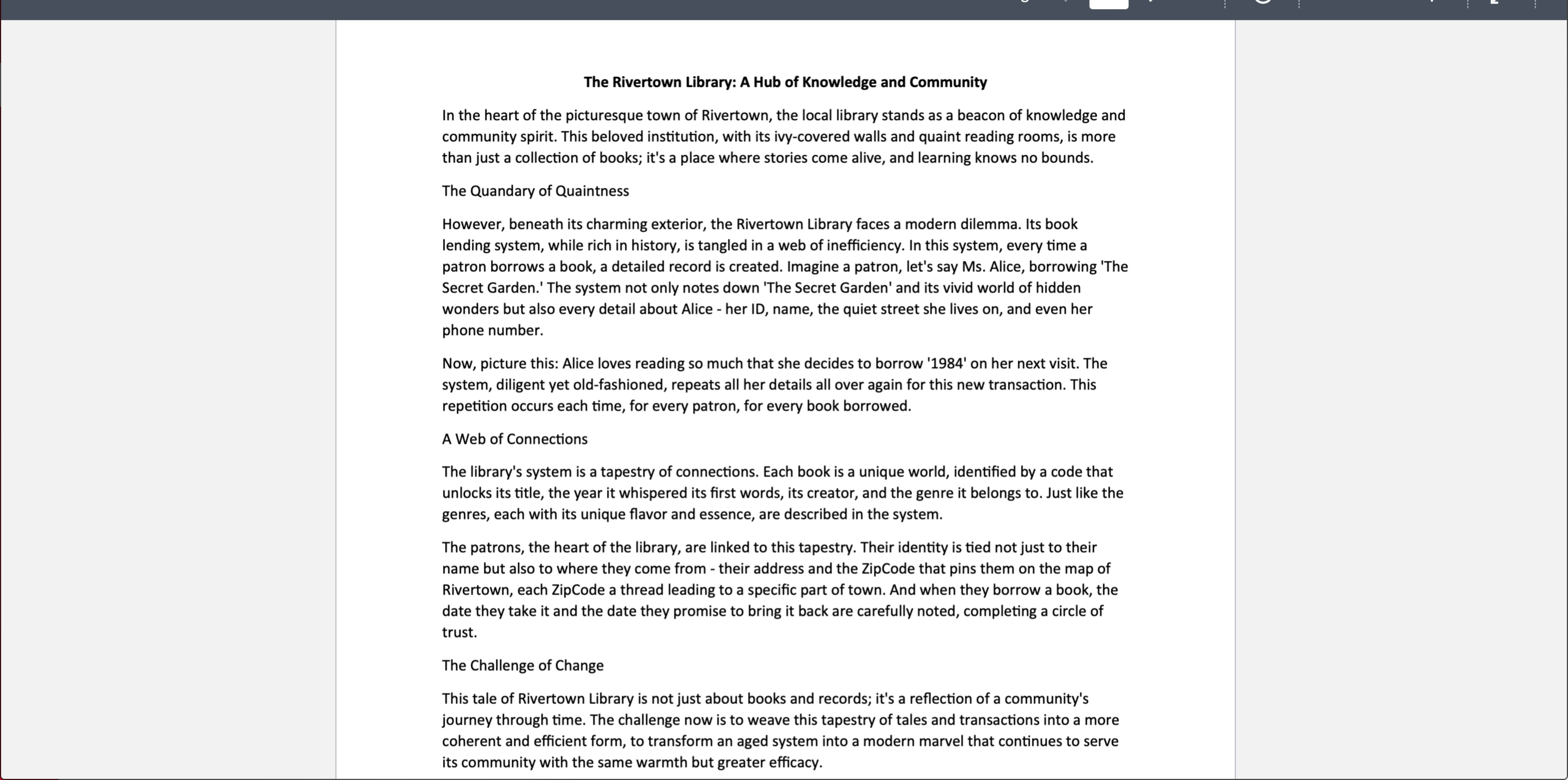 The Rivertown Library: A Hub of Knowledge and