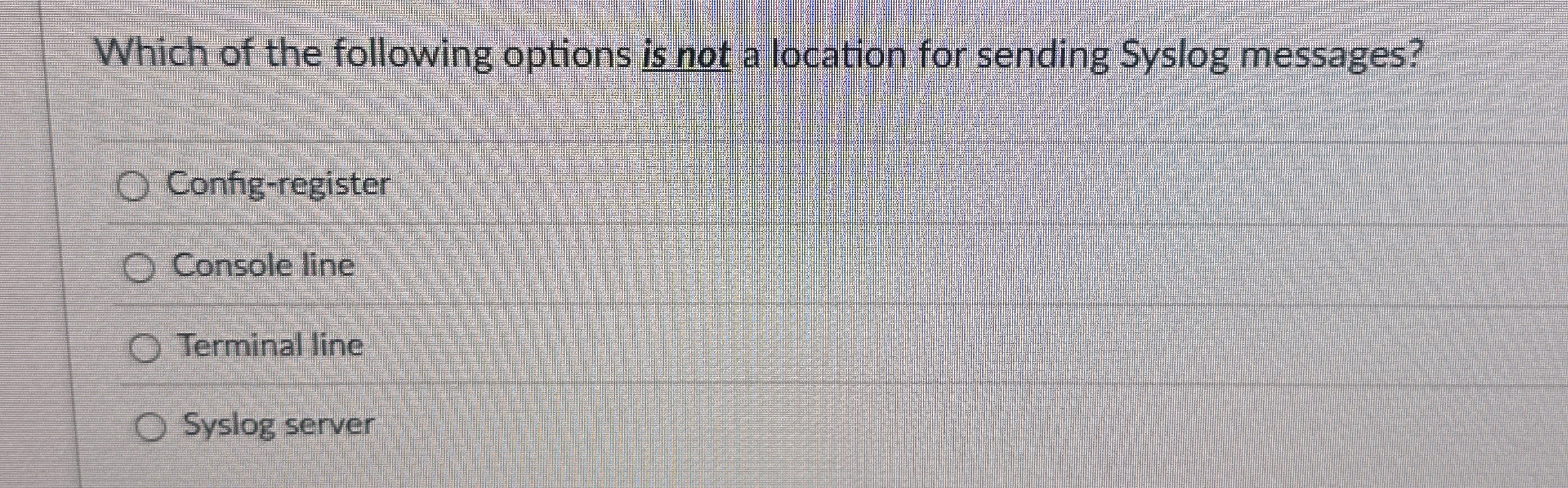 Which of the following options is not a location