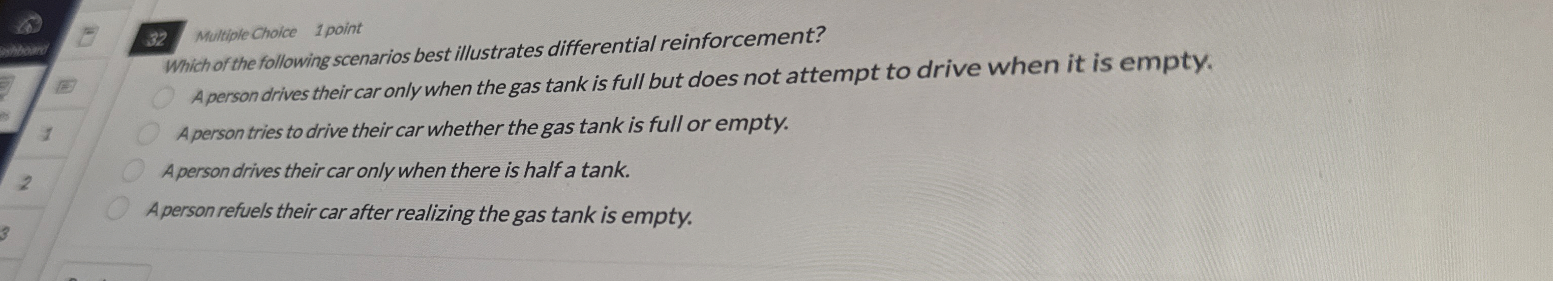 3 2 Multiple Choice 1 point Which of the