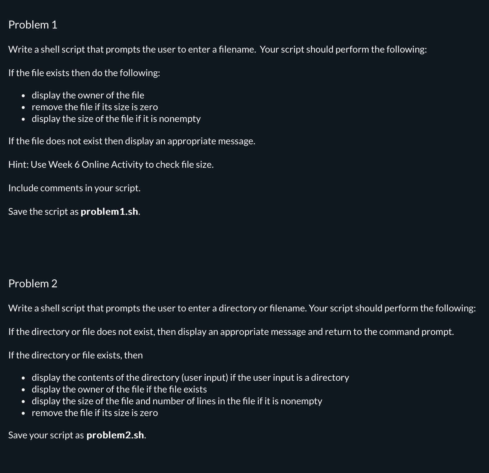 help please shell scripting