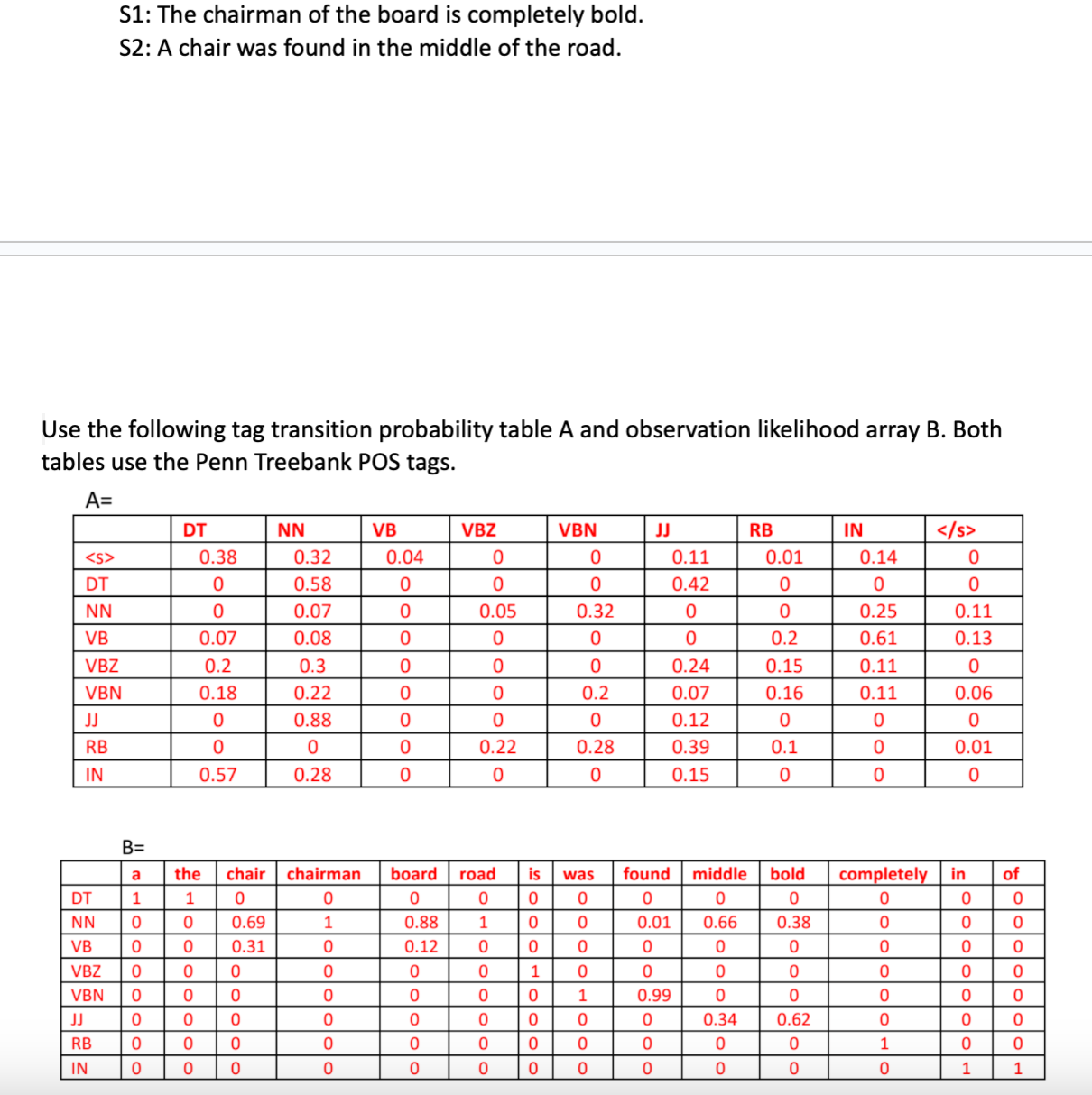 Please show how you find the max in the Viterbi