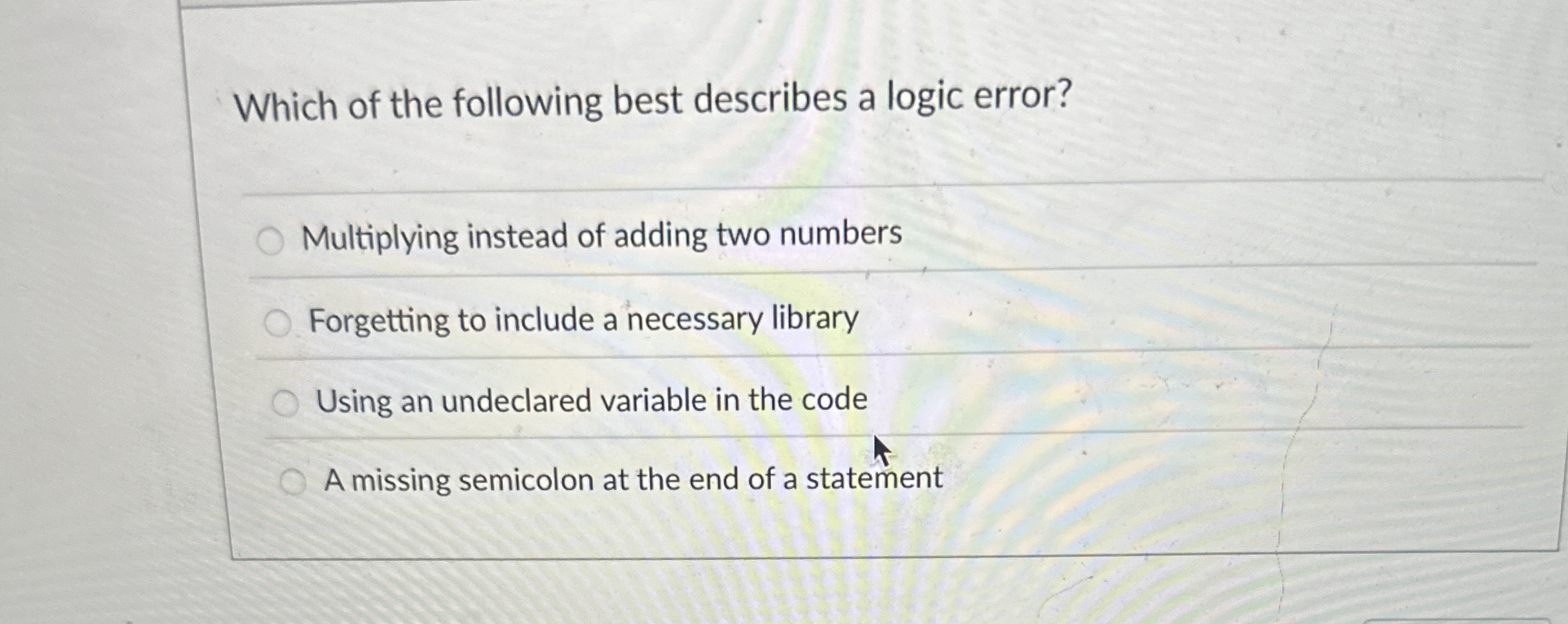 Which of the following best describes a logic