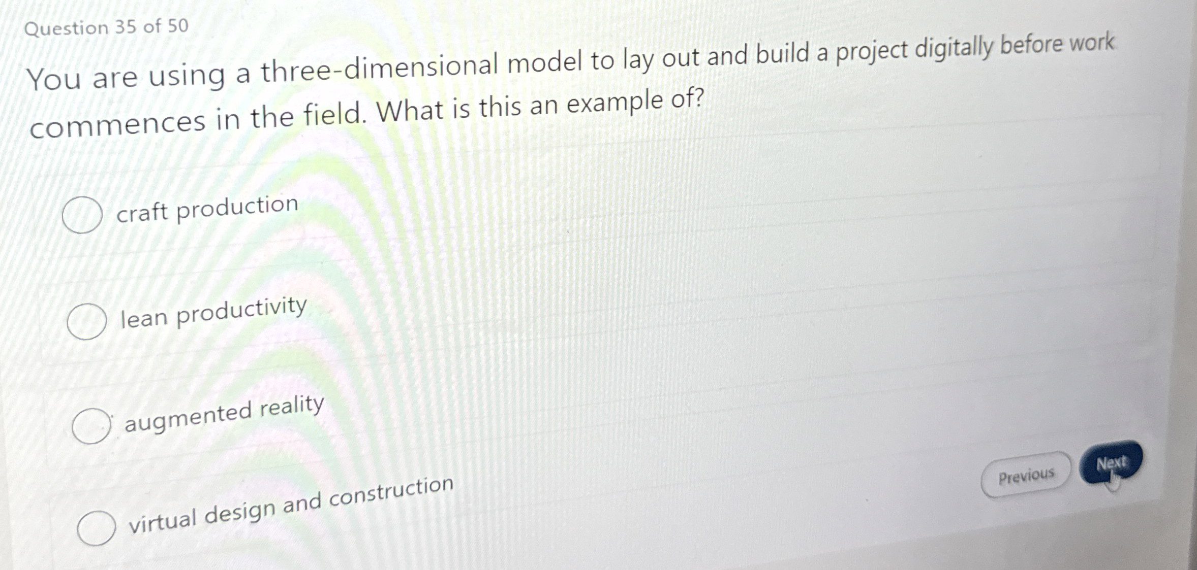 Question 3 5 of 5 0 You are using a three -