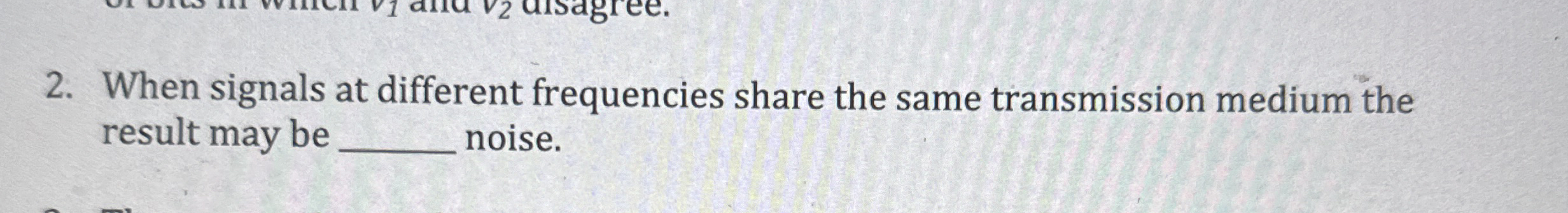 When signals at different frequencies share the