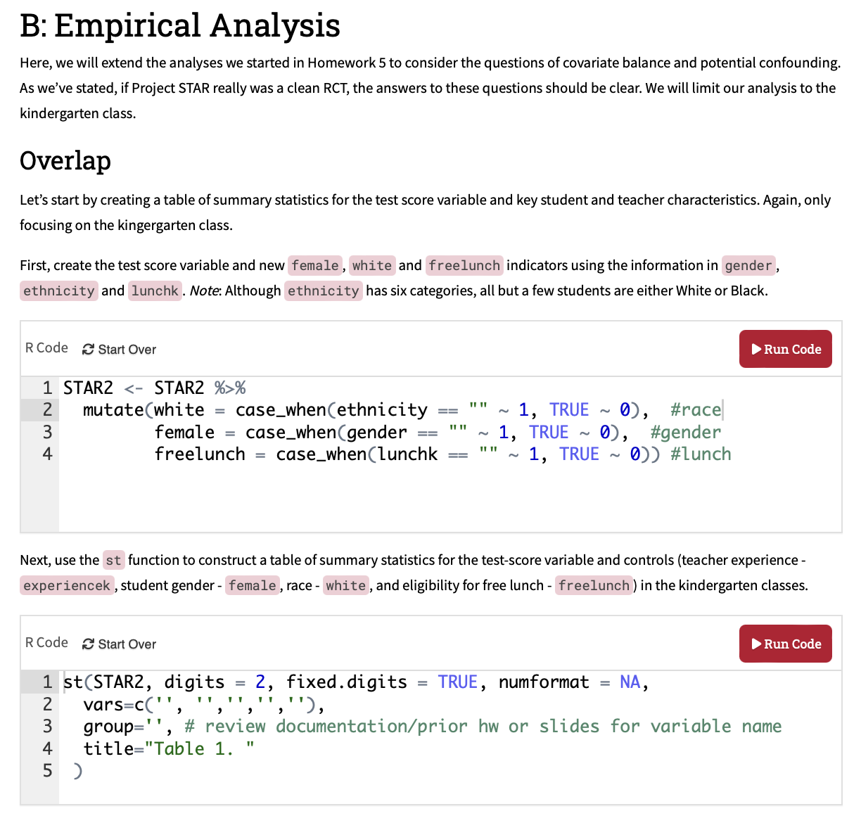B: Empirical Analysis Here, we will extend the