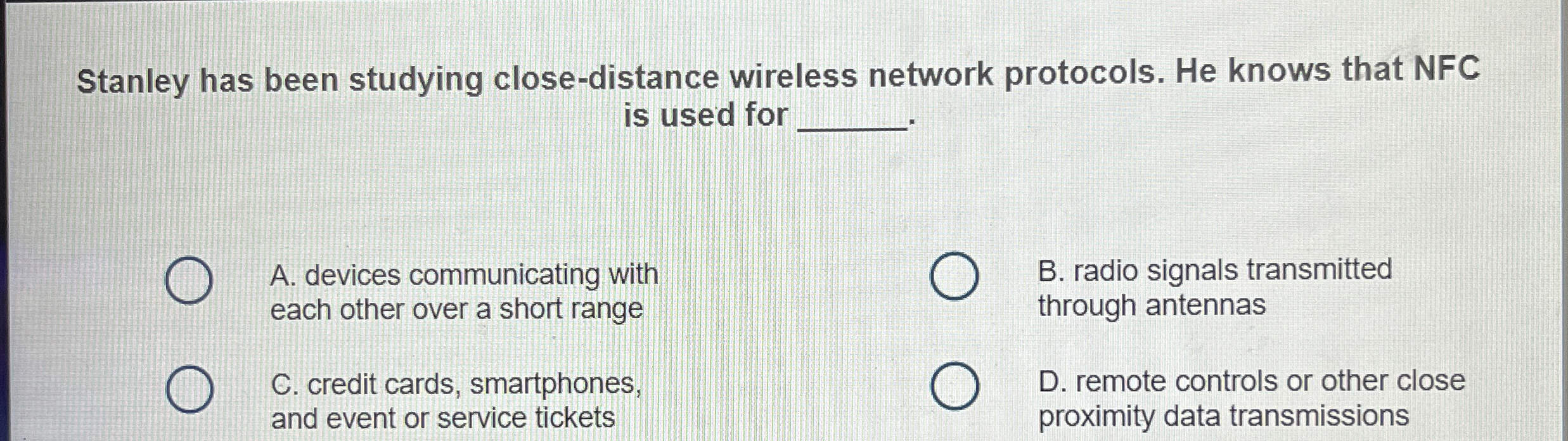 Stanley has been studying close - distance