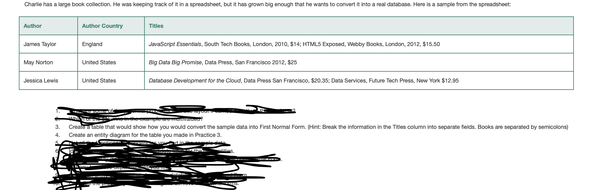 Charlie has a large book collection. He was