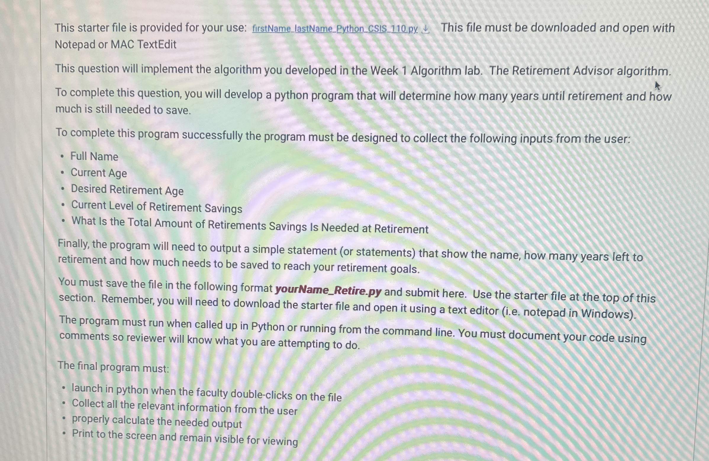 My info ( full name = Donavon Feraghat, current