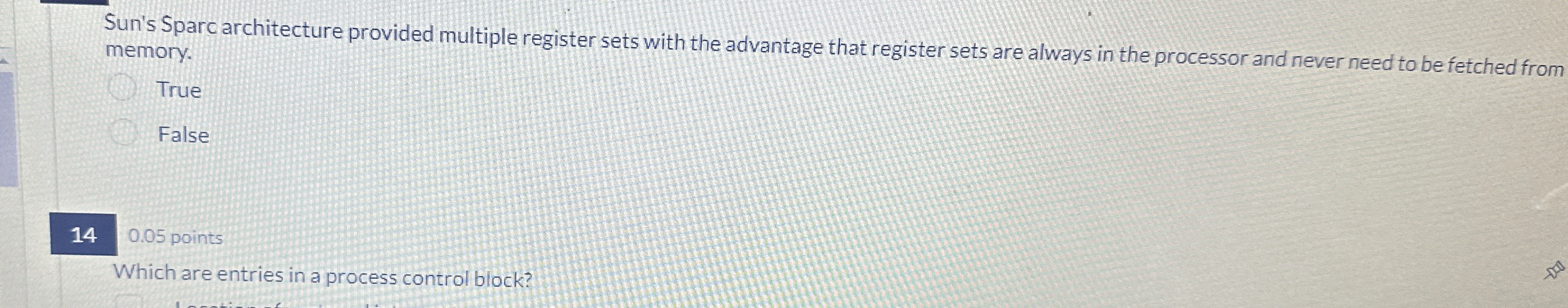 Sun's Sparc architecture provided multiple