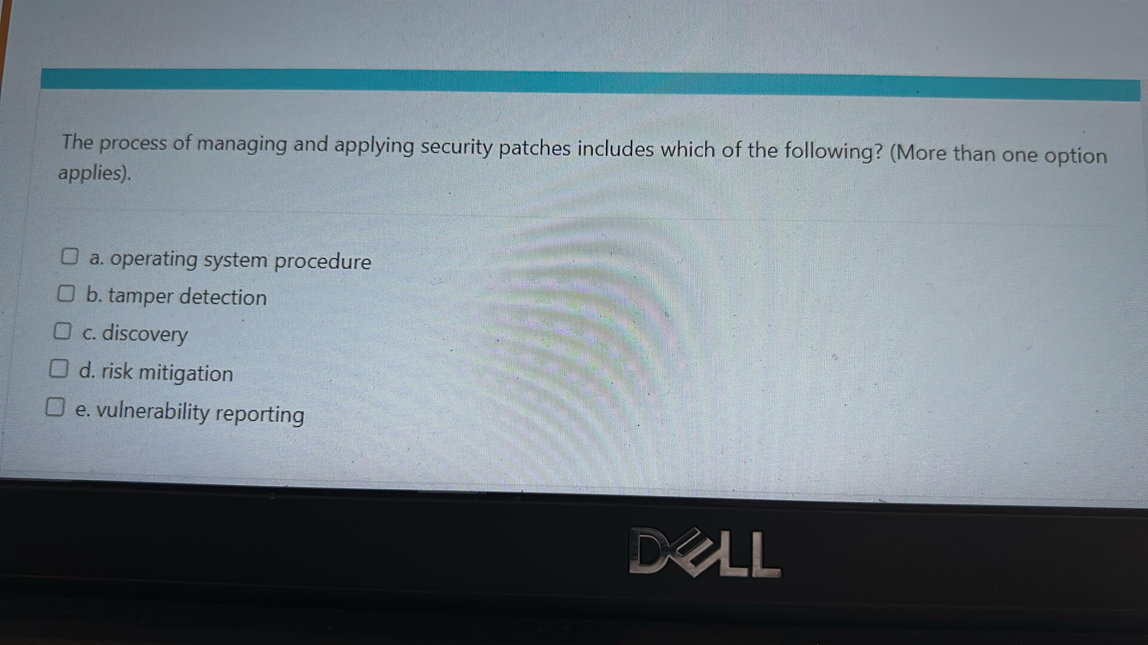 The process of managing and applying security