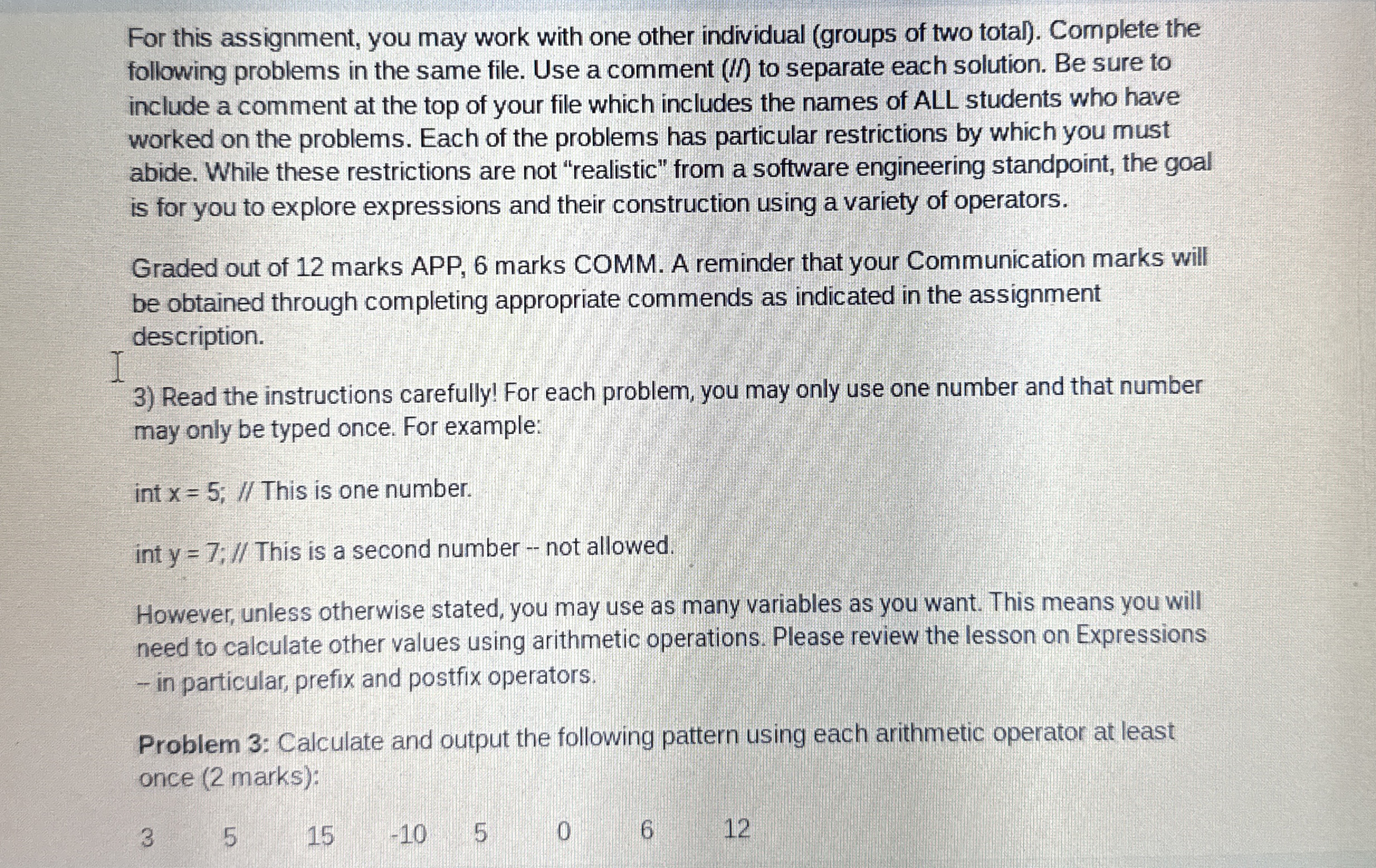 Hint: Determine the pattern in the numbers first.