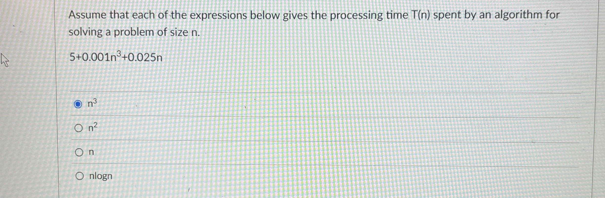 Assume that each of the expressions below gives