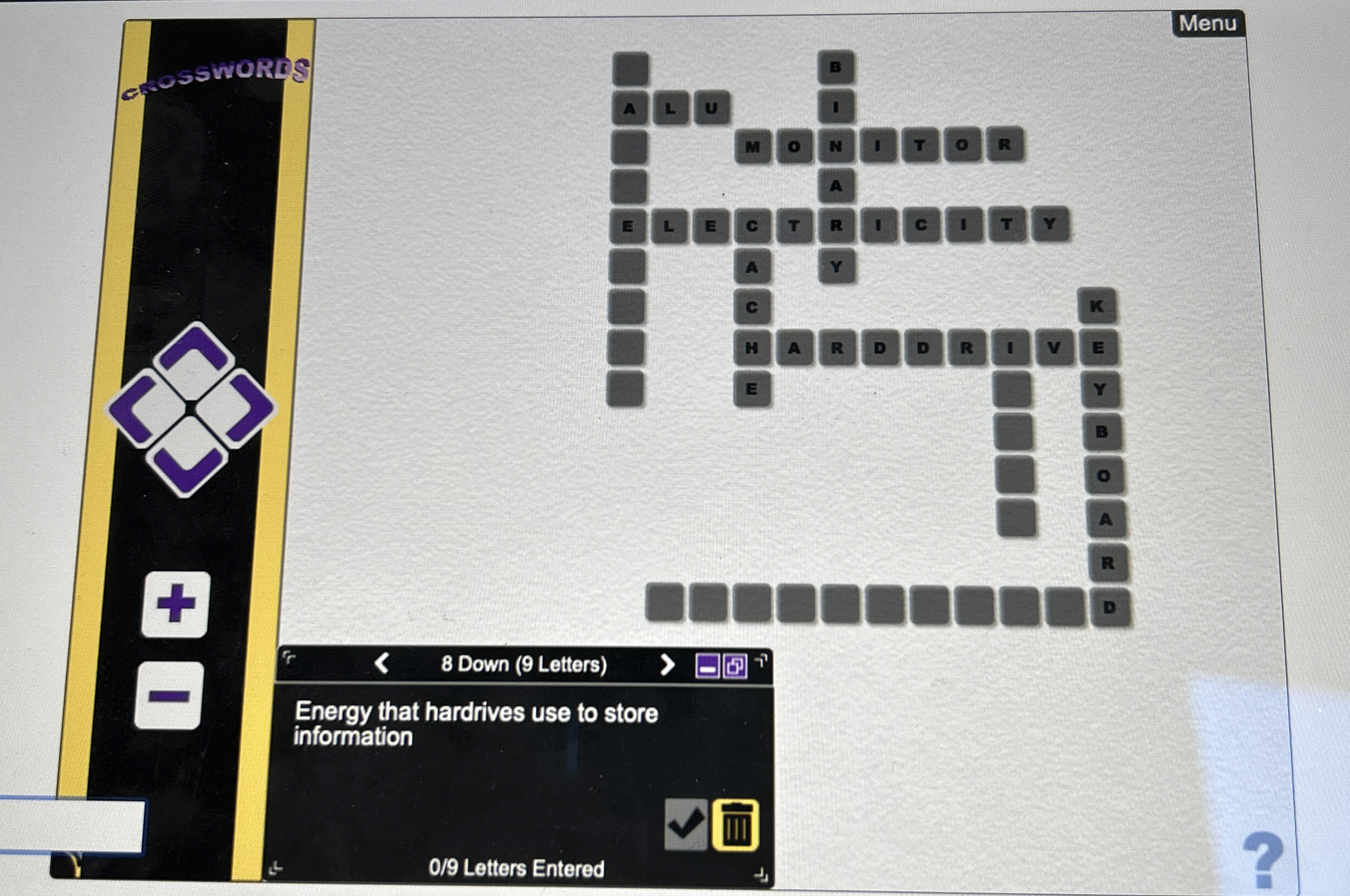 Energy that hardrives use to store information