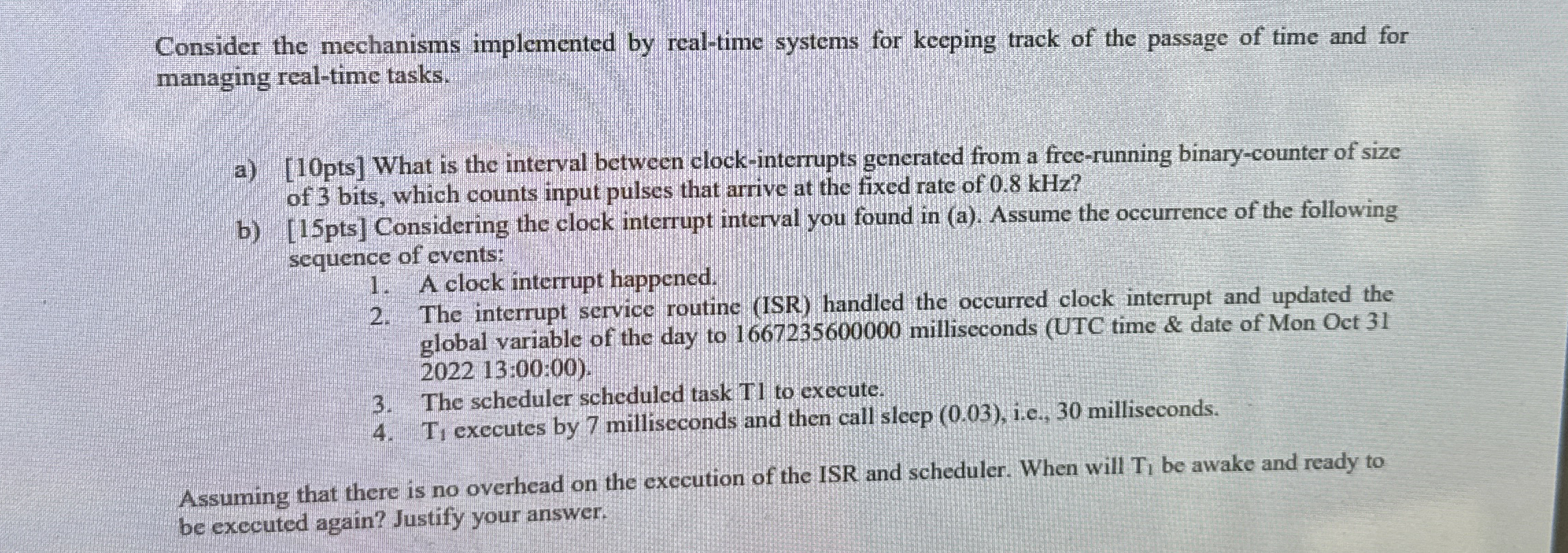 Consider the mechanisms implemented by real -