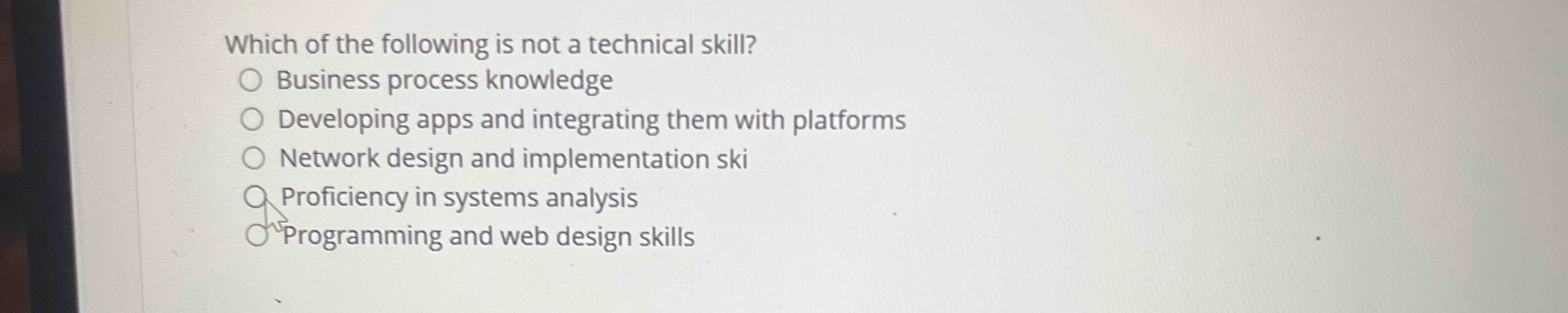 Which of the following is not a technical