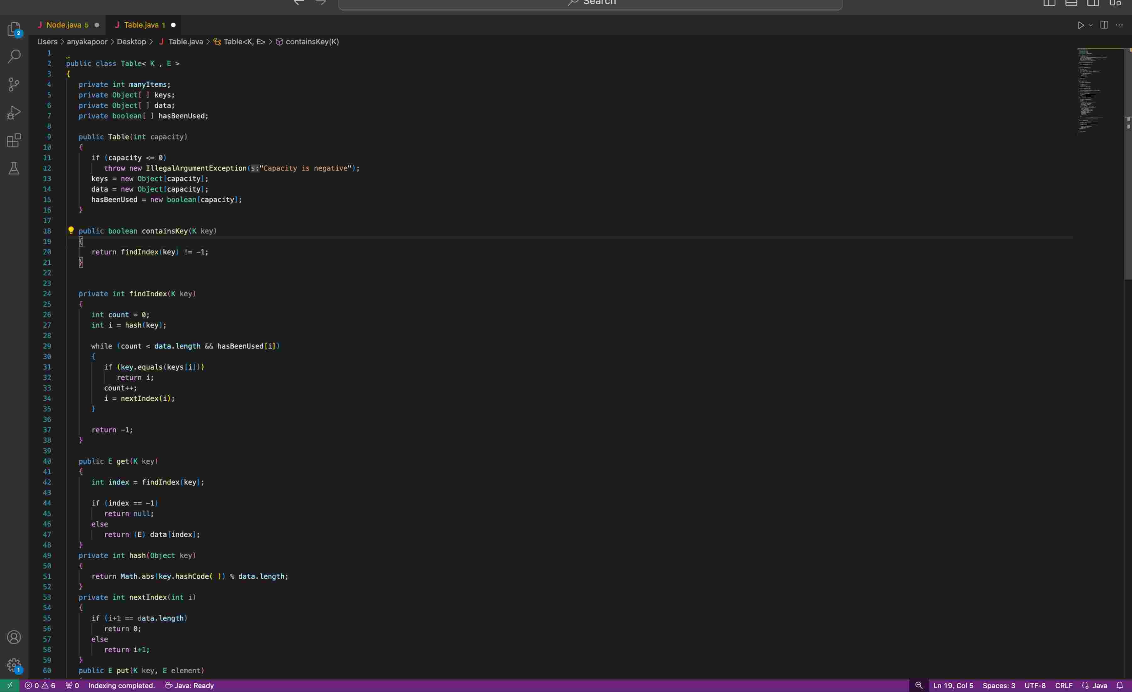 Your task for this program is to fill up a Table