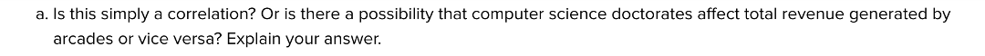 a . Is this simply a correlation? Or is there a