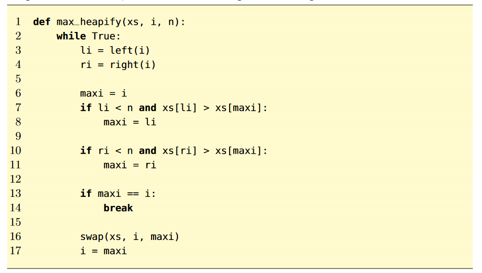 Assume the array xs [ 0 , . . . , n 1 ] encodes a
