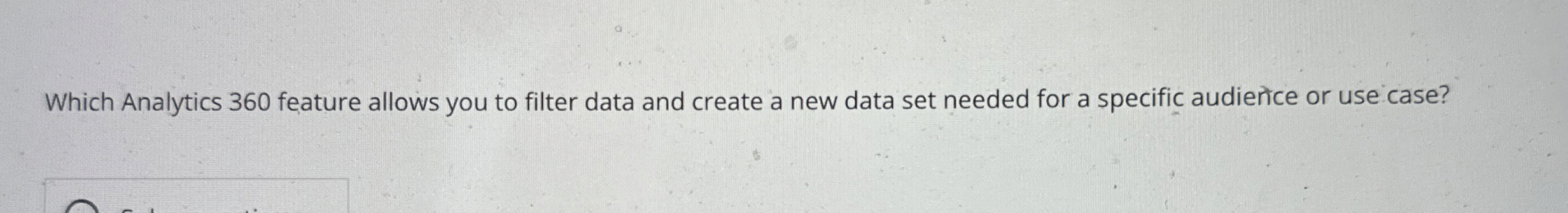 Which Analytics 3 6 0 feature allows you to