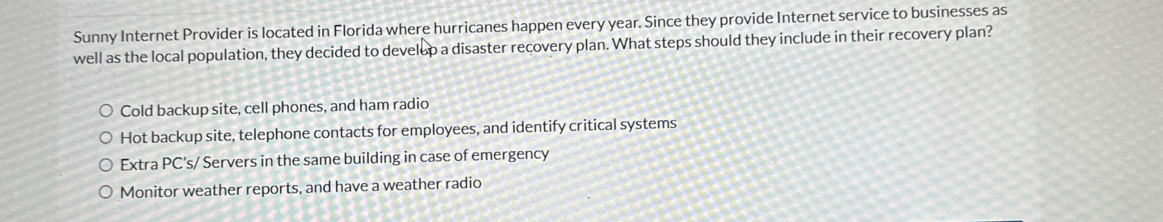 Sunny Internet Provider is located in Florida
