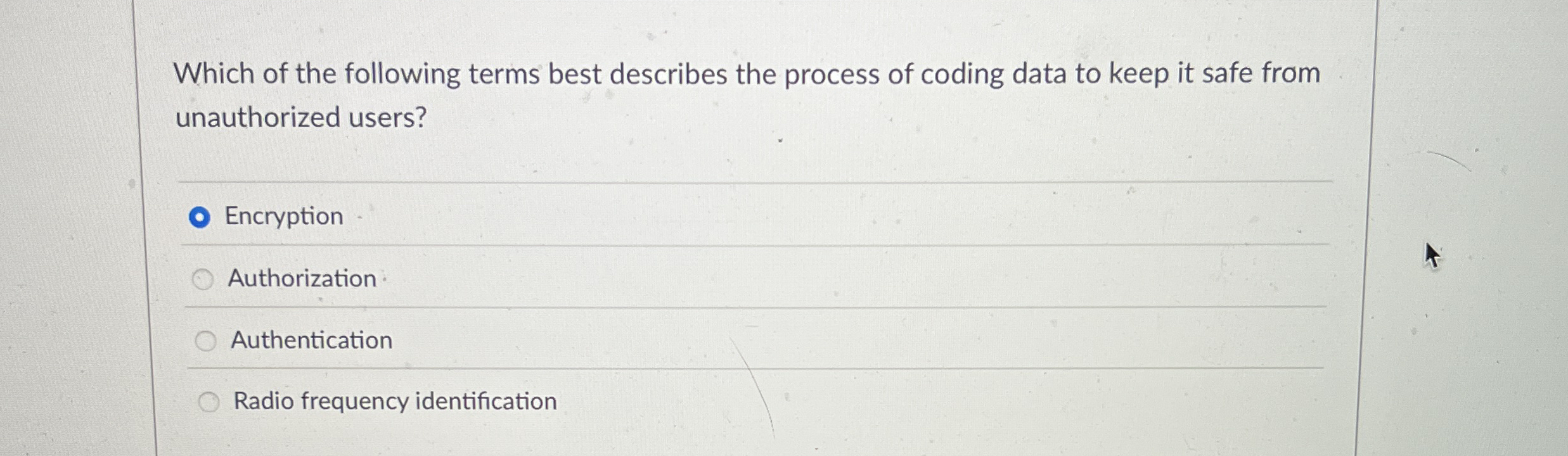 Which of the following terms best describes the