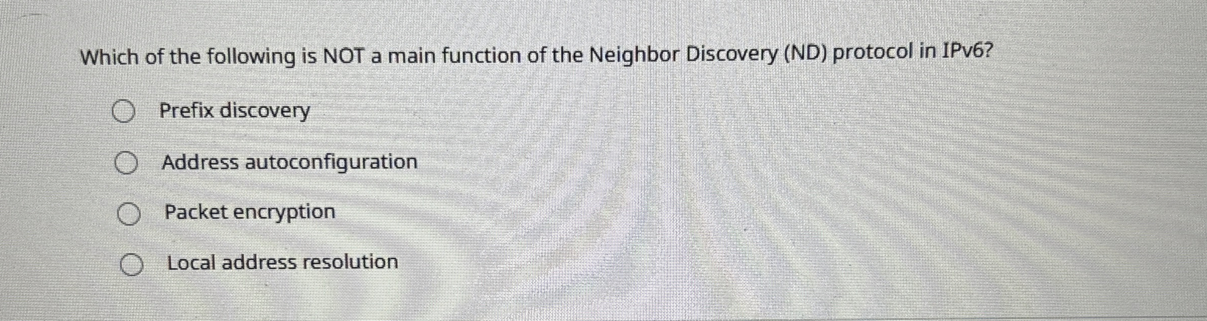 Which of the following is NOT a main function of