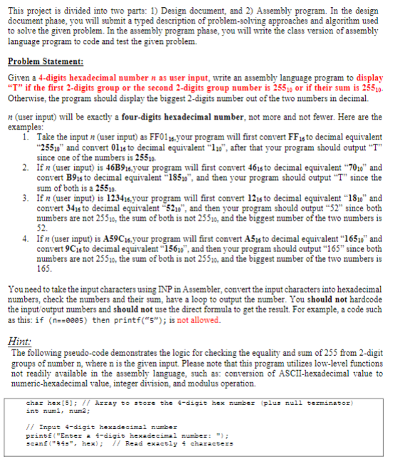 This is for part B This project is divided into