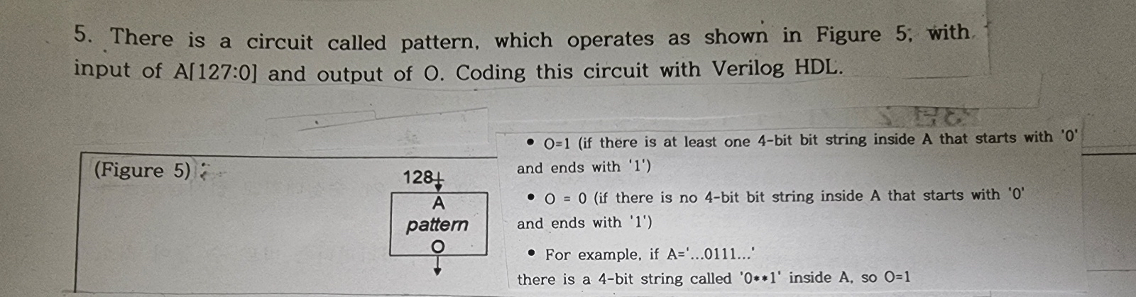 O = 1 ( if there is at least one 4 - bit bit