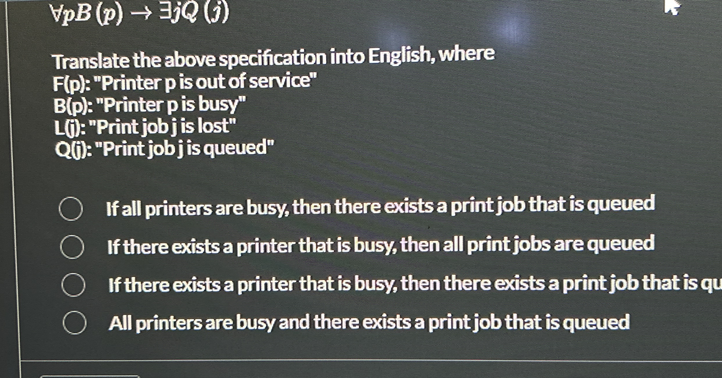 AApB ( p ) EEjQ ( j ) Translate the above