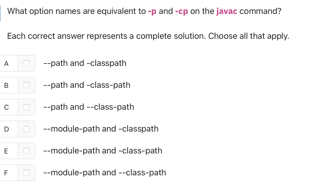 What option names are equivalent to - p and - cp