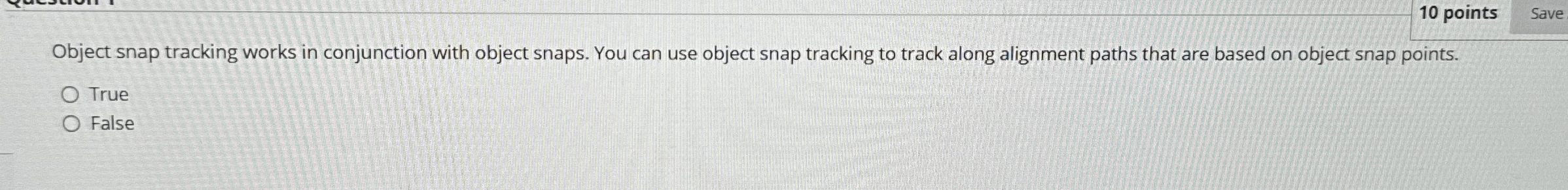 Object snap tracking works in conjunction with