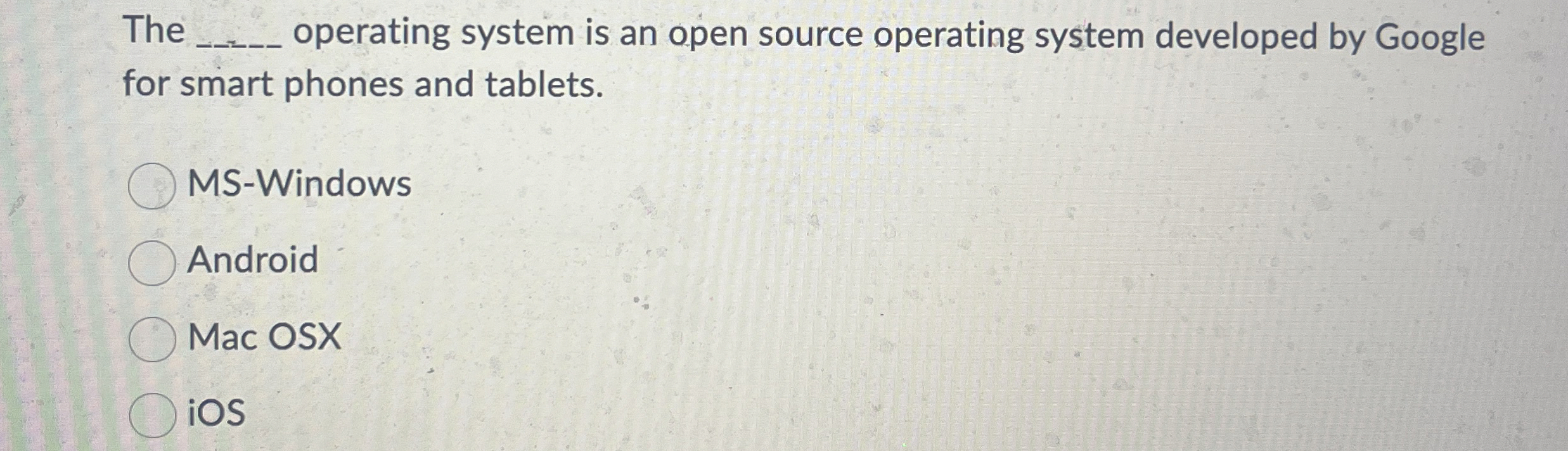 The q , operating system is an open source
