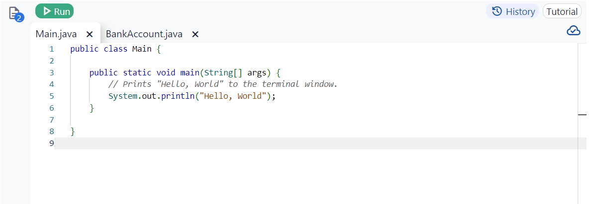 You have been given a complete class called