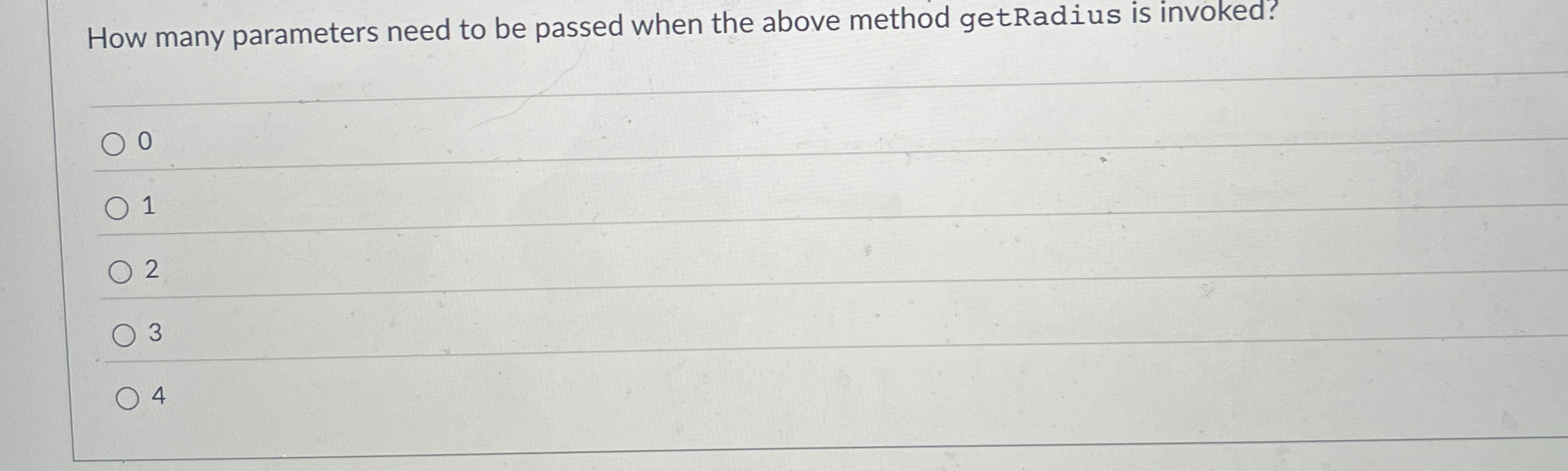 How many parameters need to be passed when the