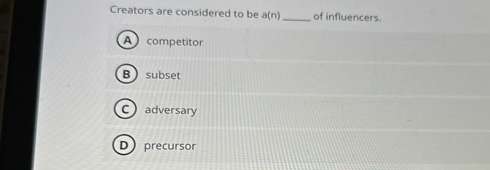 Creators are considered to be a ( n ) q , of