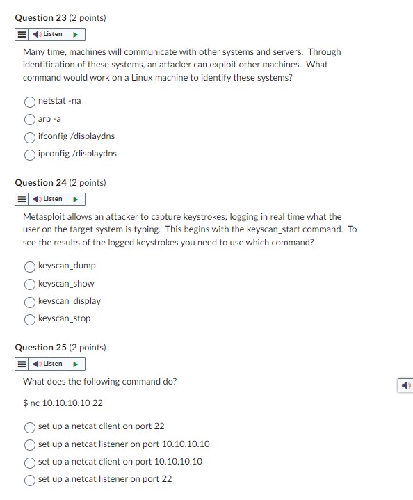 Question 2 3 ( 2 points ) Many time, machines