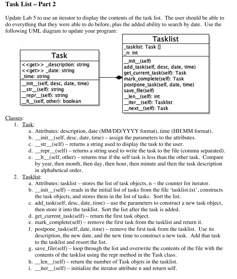 Need help with a python assignment Here is the