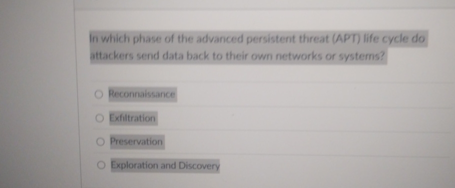 In which phase of the advanced persistent threat