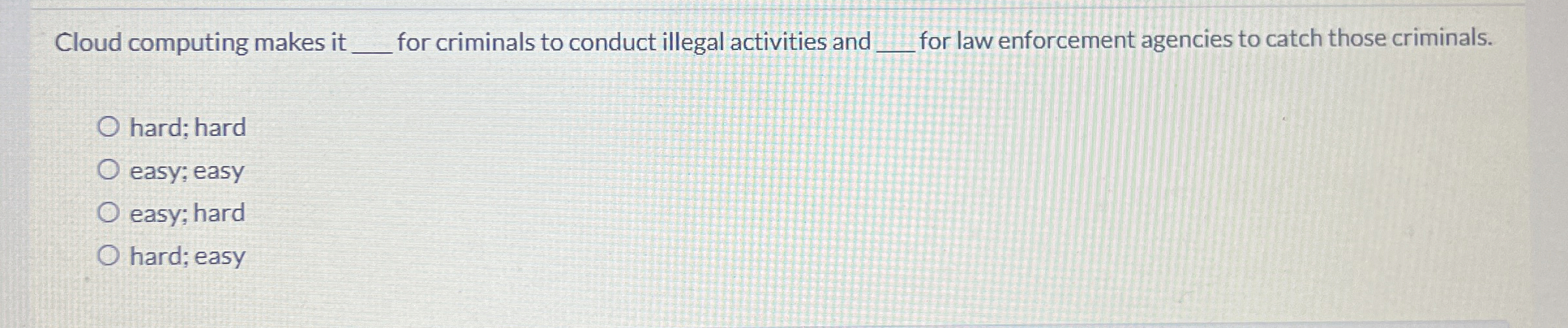 Cloud computing makes it q , for criminals to
