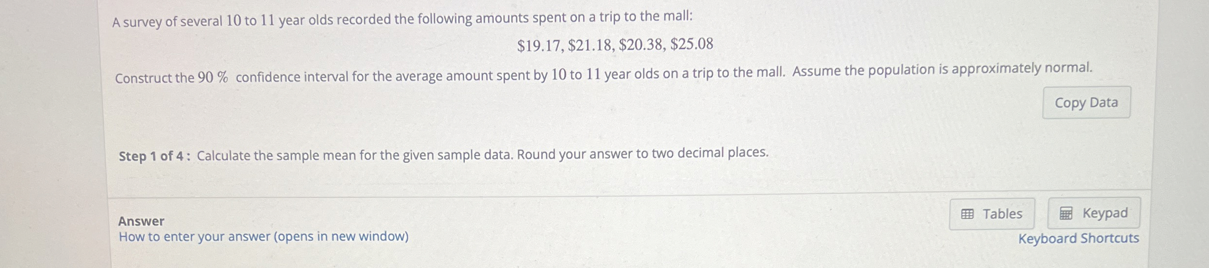 A survey of several 1 0 to 1 1 year olds recorded