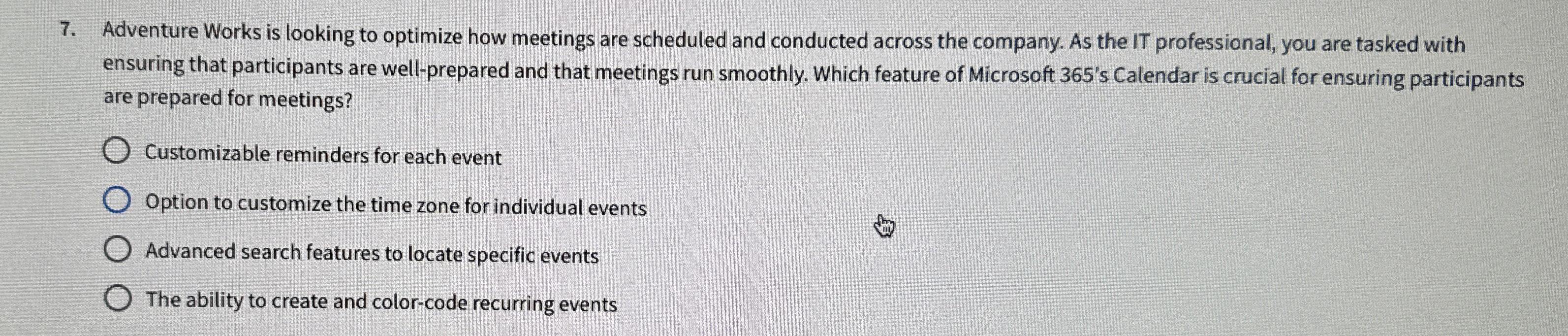 Adventure Works is looking to optimize how