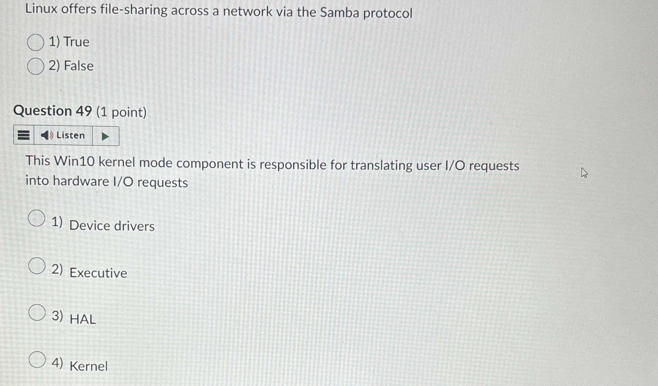 Linux offers file - sharing across a network via