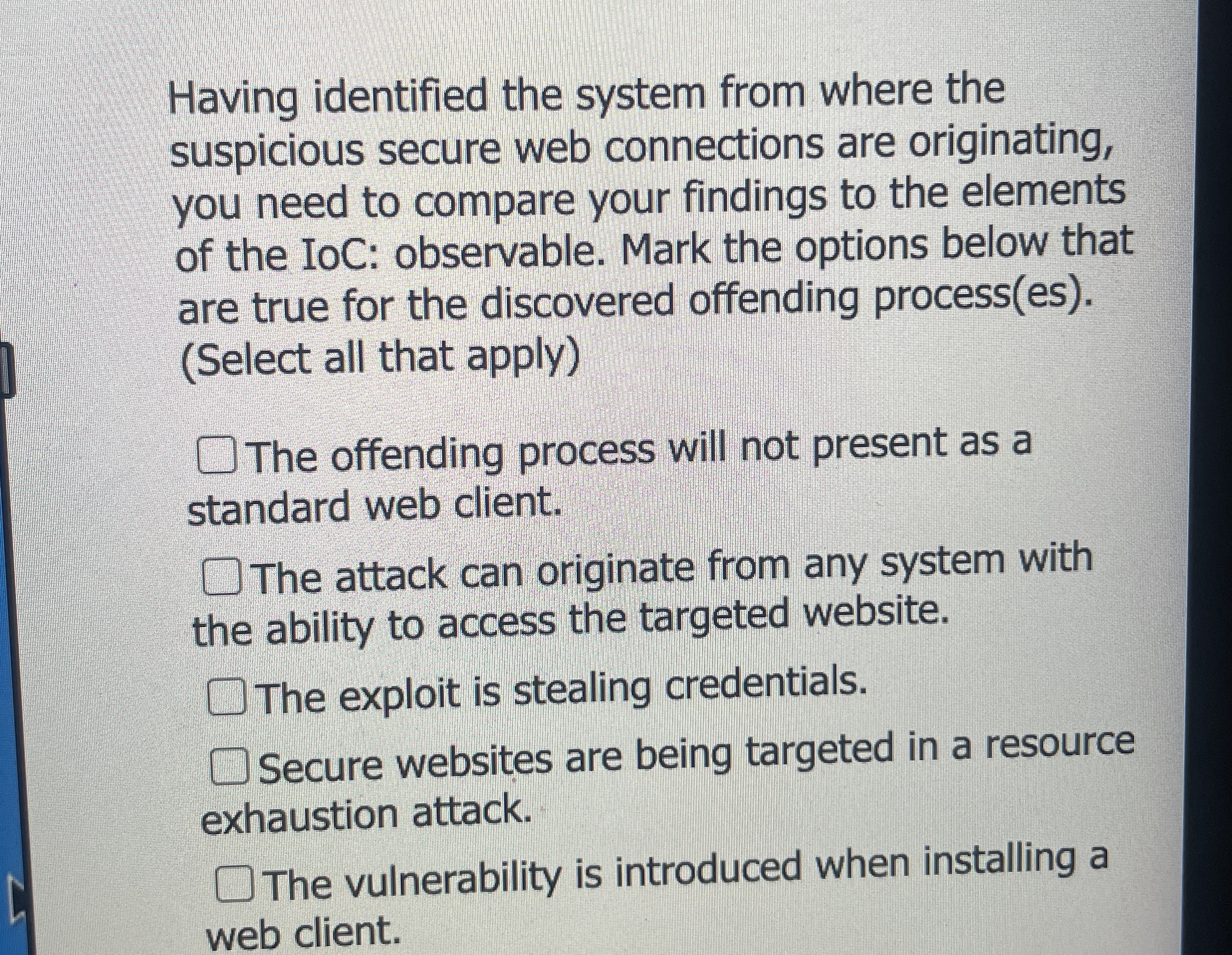 Having identified the system from where the