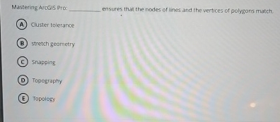 Mastering ArcGIS Pro: q , ensures that the notes